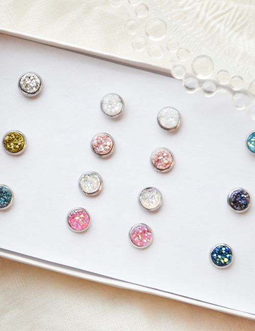 Surgical steel Druzy Studs