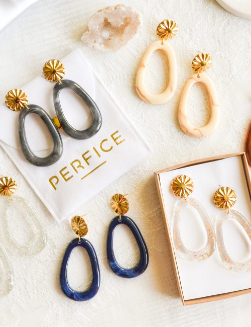 Acetate Dangle Earrings