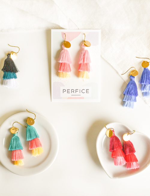 Niobium Tassel earrings