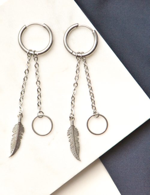 BTS Suga Feather Earrings