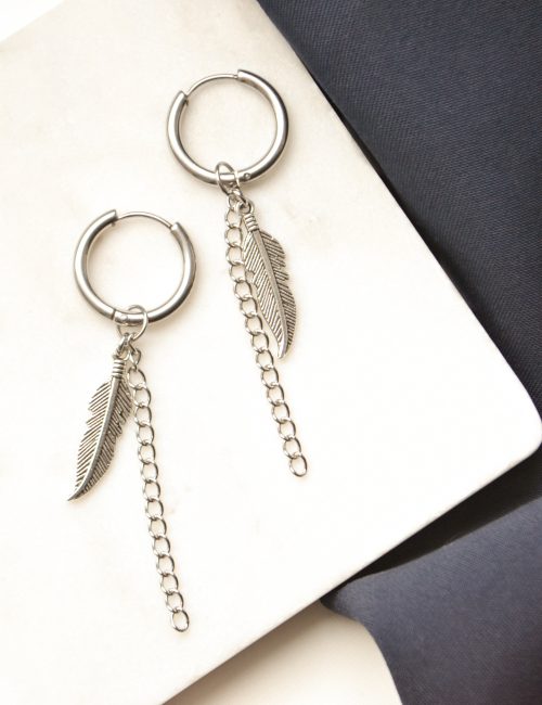BTS Jungkook Feather Earrings
