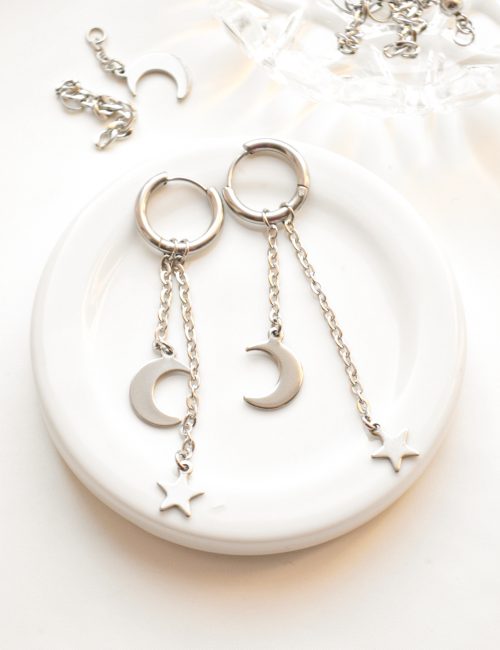 Moon and Star Hoops