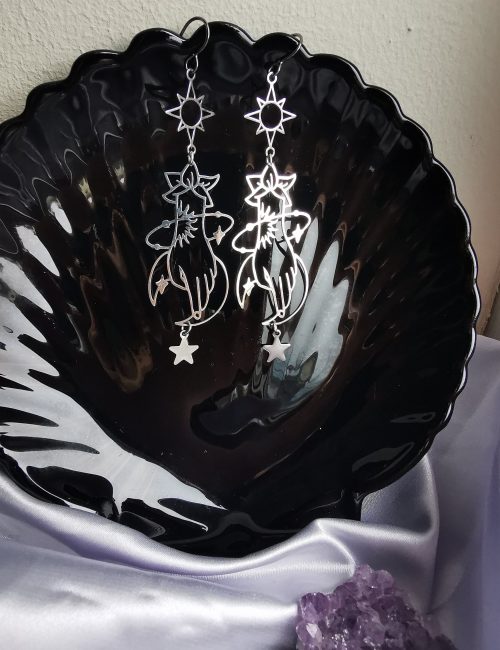 Silver Starry Boho Earrings